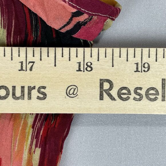 Allison Taylor Button Up Blouse Medium Funky Abstract Southwestern Boho Hipp Vtg - Picture 10 of 15